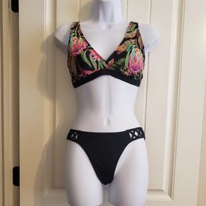 Victoria's Secret Black Bottom and Alex Marie Swim Top